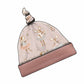 Dottie Ballerina Mouse Print Handmade Tie Knot Baby Hat