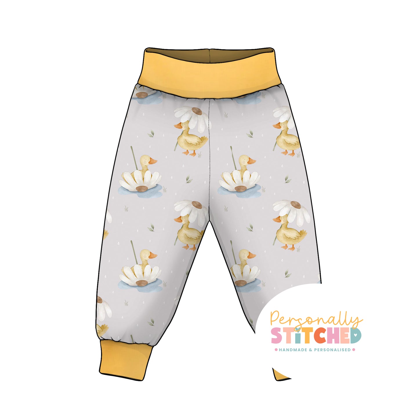 Duck's & Daisy Organic Cotton Jersey Relaxed Fit Bottoms