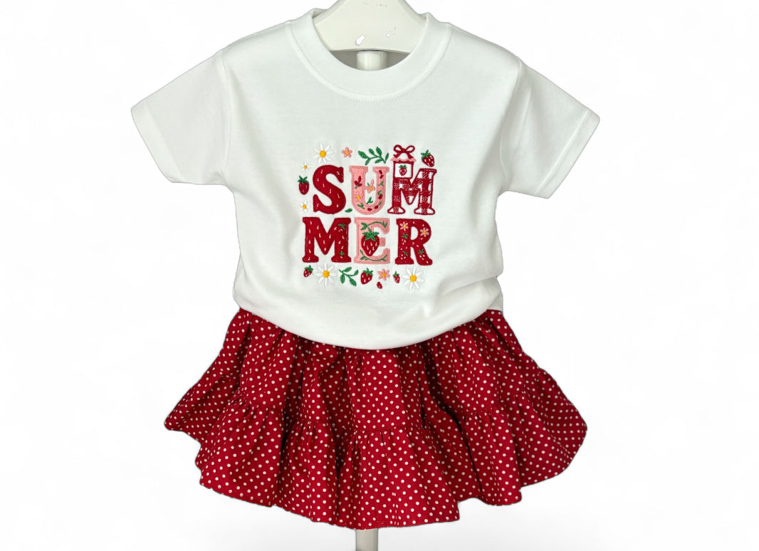 Embroidered summer T-shirt