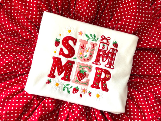 Embroidered summer T-shirt