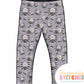 Floral Spider  Print French Terry Classic Leggings