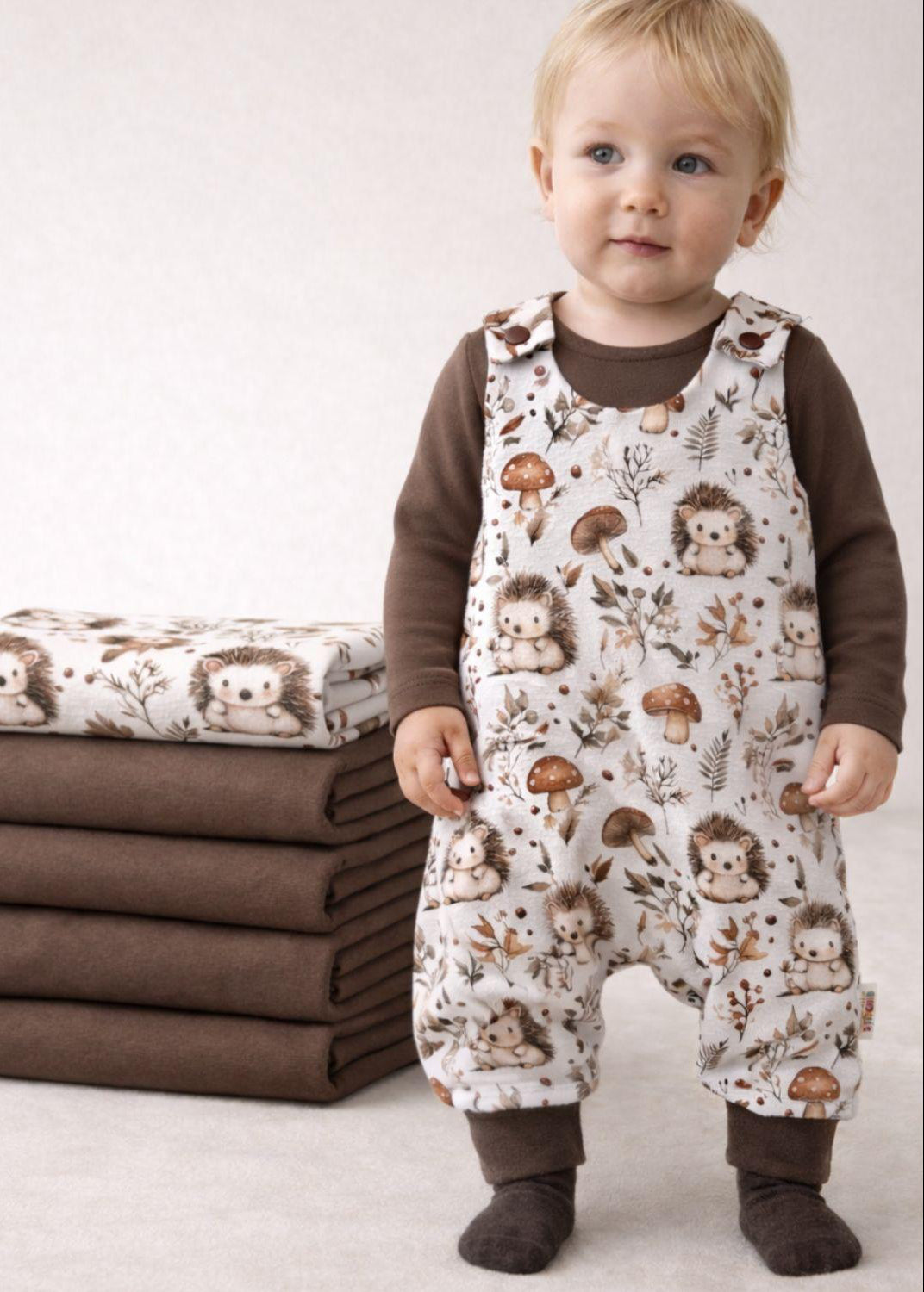 French Terry knit fabric close up for baby clothes