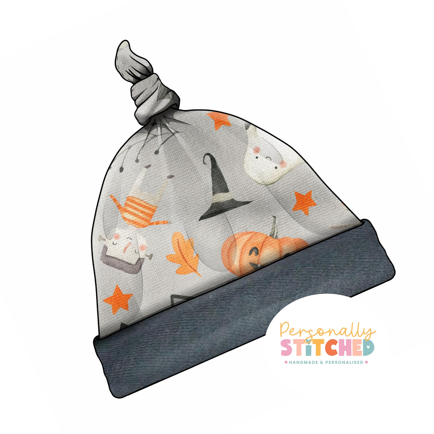 Halloween Print Print Handmade Tie Knot Baby