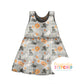 Halloween Print Organic Cotton Jersey Blossom Dress