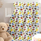 Happy Bugs Print Handmade Baby Blanket