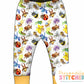 Happy Bugs Organic Cotton Jersey Cuff Leggings