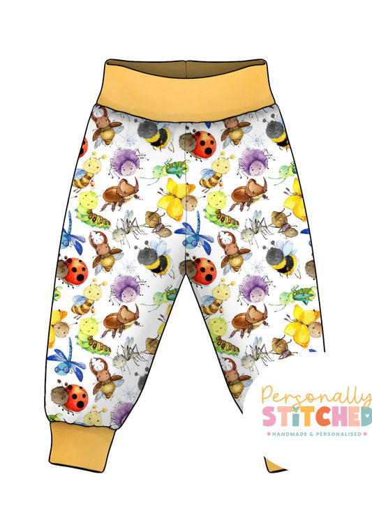 Happy Bugs Organic Cotton Jersey Relaxed Fit Pants