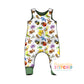 Happy Bugs Organic Cotton Jersey Dungaree Romper