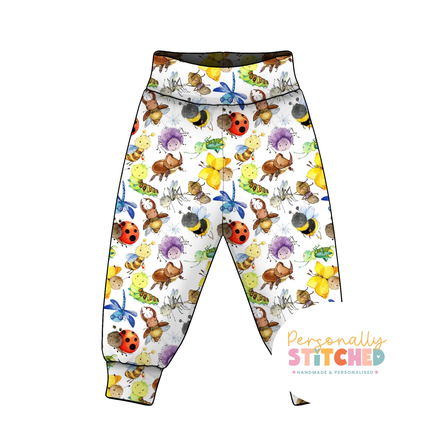 Happy Bugs Organic Cotton Jersey Relaxed Fit Pants