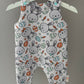 MR Bunny Print French Terry Romper