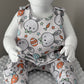 MR Bunny Print French Terry Romper
