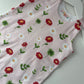 Ladybird Flowers Organic Cotton Jersey Dungaree Romper
