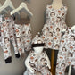 Exclusive Hedgehog Print French Terry Blossom Dress