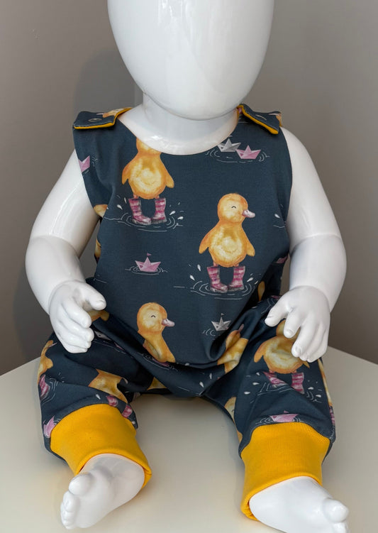 Bianca Duck French Terry Romper (Handmade To Order)