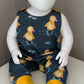 Buddy Duck Organic Cotton Jersey Dungaree Romper