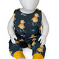 0-3 Months | Buddy Duck | Handmade Jersey Playful Romper | READY TO POST