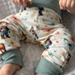 On The Farm Print French Terry Relaxed Fit Yoga Waist & Cuff Joggers