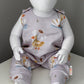 Duck's & Daisy Organic Cotton Jersey Dungaree Romper