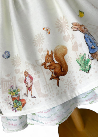 Age 2-3 | Peter Rabbit | Handmade Woven Cotton Siena Dress | READY TO POST