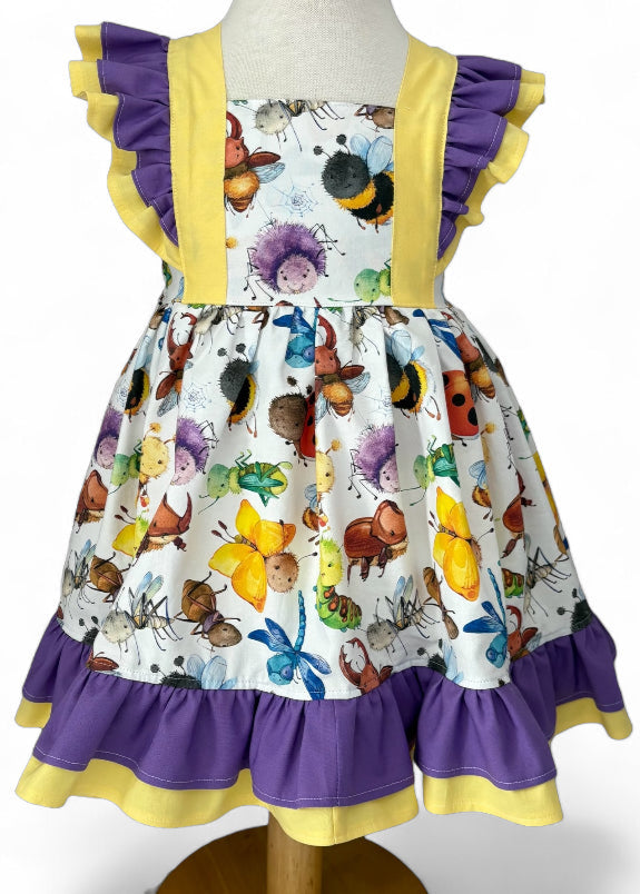 Happy Bugs Bellevue Pinafore Dress