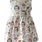 Exclusive Hedgehog Print French Terry Blossom Dress