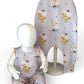 Duck's & Daisy Organic Cotton Jersey Dungaree Romper