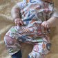 Cottage Bunnies Blue Print - French Terry Romper