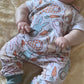 Cottage Bunnies Mint - French Terry Romper