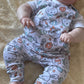 MR Bunny Print French Terry Romper