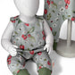 6-9 Months Strawberry Meadow Organic Cotton Jersey Dungaree Romper