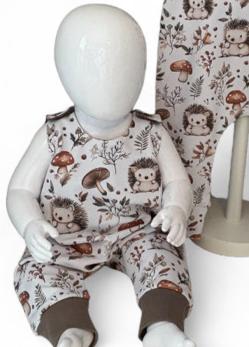 Exclusive Hedgehog Print French Terry Romper