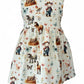 On The Farm Print Organic Jersey Blossom Dress (Handmade To Order)