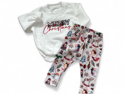 Winter Treasures French Terry Classic Leggings (Ready To Post)