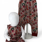 Children's romper with reindeer pattern