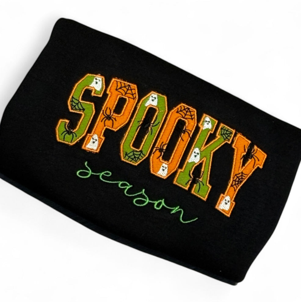 6-12 months - Ready to post 🎃 Spooky Season Appliqué Sweatshirt