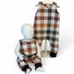 Handmade Autumn Plaid Baby Romper – Fall Outfit for Baby & Toddler
