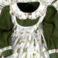 Winter dress with peter pan collar and pin tuck detail