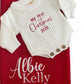 Red Personalised Knit Blanket | Personally Stitched Exclusive