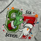 close up view of 67 embroidery hoodie 