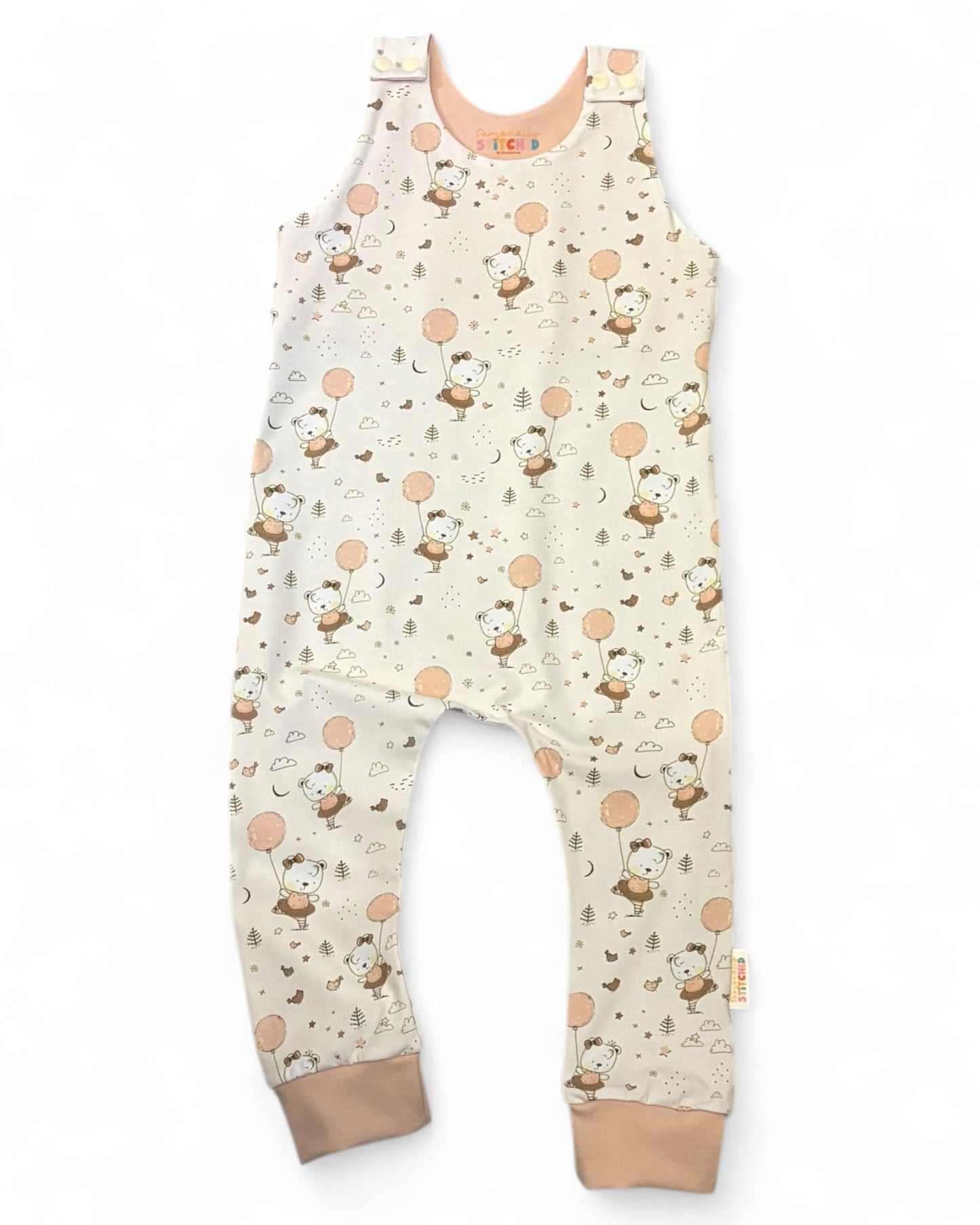 Bear Ballerina Romper & Matching Long Sleeve Ringer Tee | READY TO POST