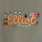 Dusty Blue Valentine’s Day Personalised Embroidered Sweatshirt (PRE ORDER)