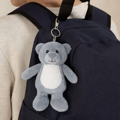 Personalised Plush Bear & Bunny Keyring | Custom Name Bag Charm | Teddy Backpack Charm | Gift for Kids & Adults