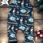 9-12 Months - Ice Skating Puffins French Terry Romper (READY TO POST)