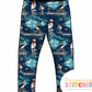 Ice Skating Puffins French Terry Classic Leggings (Handmade To Order)