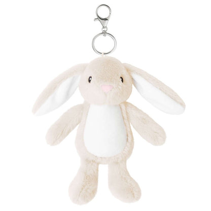 Personalised Plush Bear & Bunny Keyring | Custom Name Bag Charm | Teddy Backpack Charm | Gift for Kids & Adults