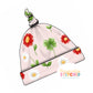 Ladybird Flowers Print Handmade Tie Knot Baby Hat