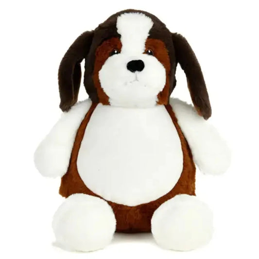 Maple the beagle dog soft toy with floppy ears and embroidered personalised name