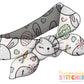 Miss Bunny Print Tiny Knot Headband