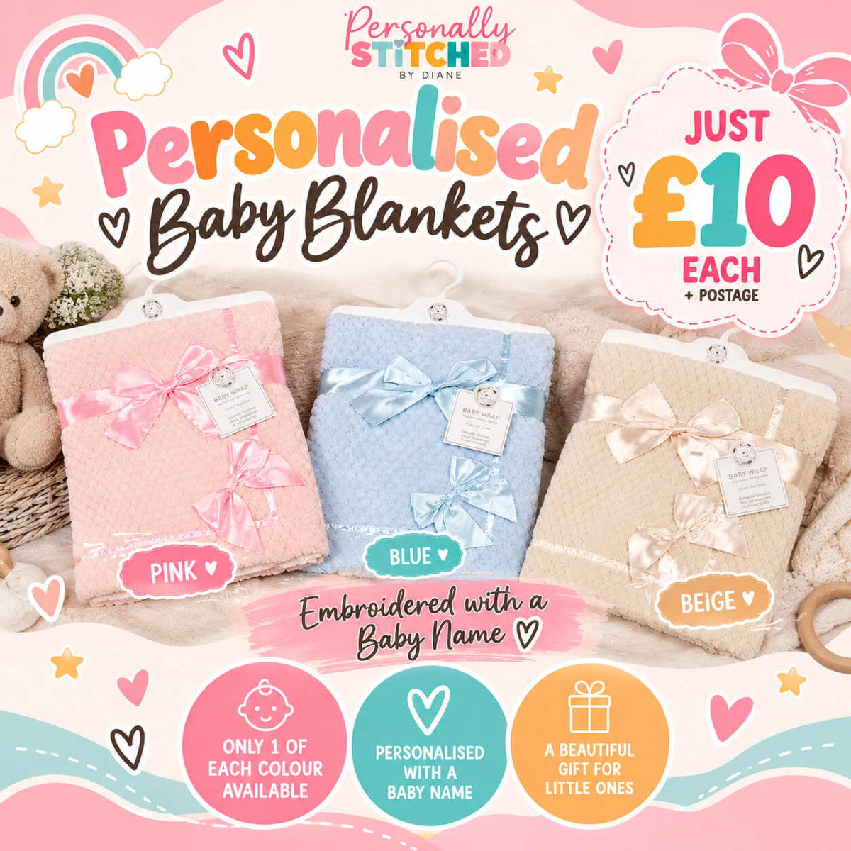 Personalised Baby Blanket | Photo Sample Offer