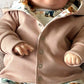 On The Farm Print & Waffle Knit Hooded Cardigan (Handmade To Order)